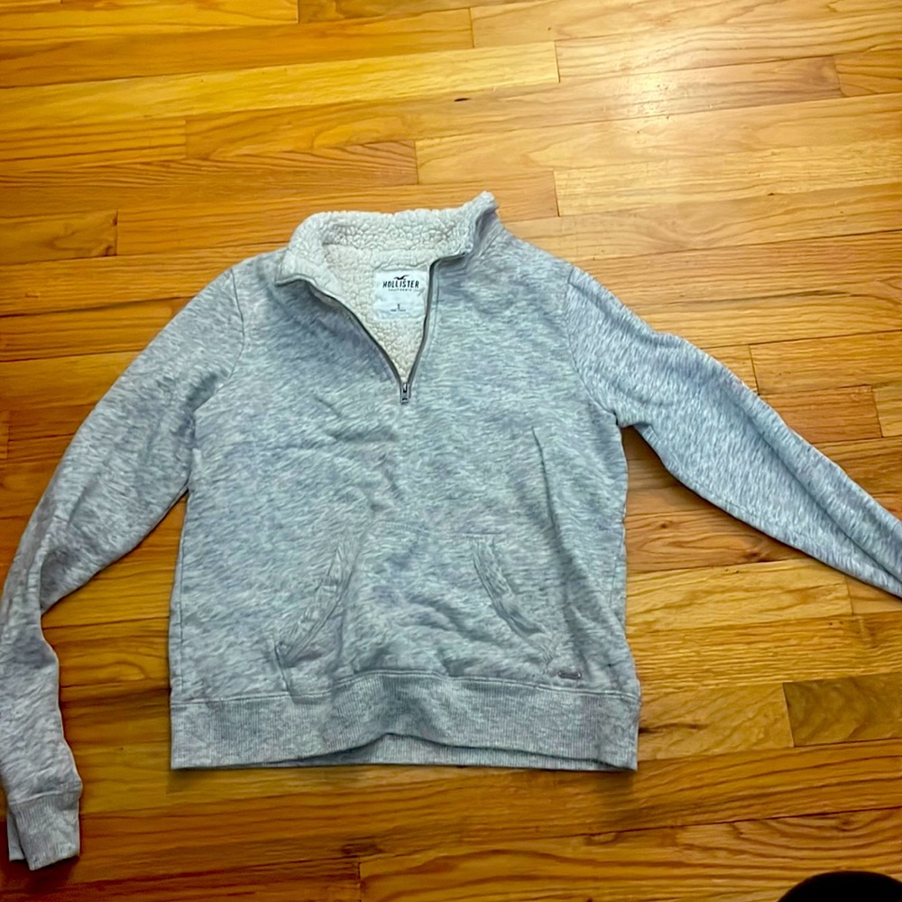 Hollister Quarter Zip Sherpa